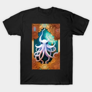 The white Octopus Animals that make you go WOW T-Shirt